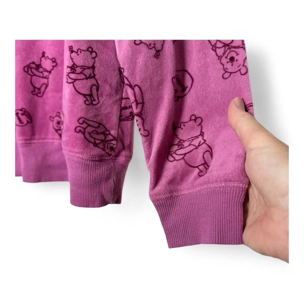 Disney Winnie the Pooh Pajama Set Women’s Small Pink Lounge Sleepwear Cute - Picture 9 of 13